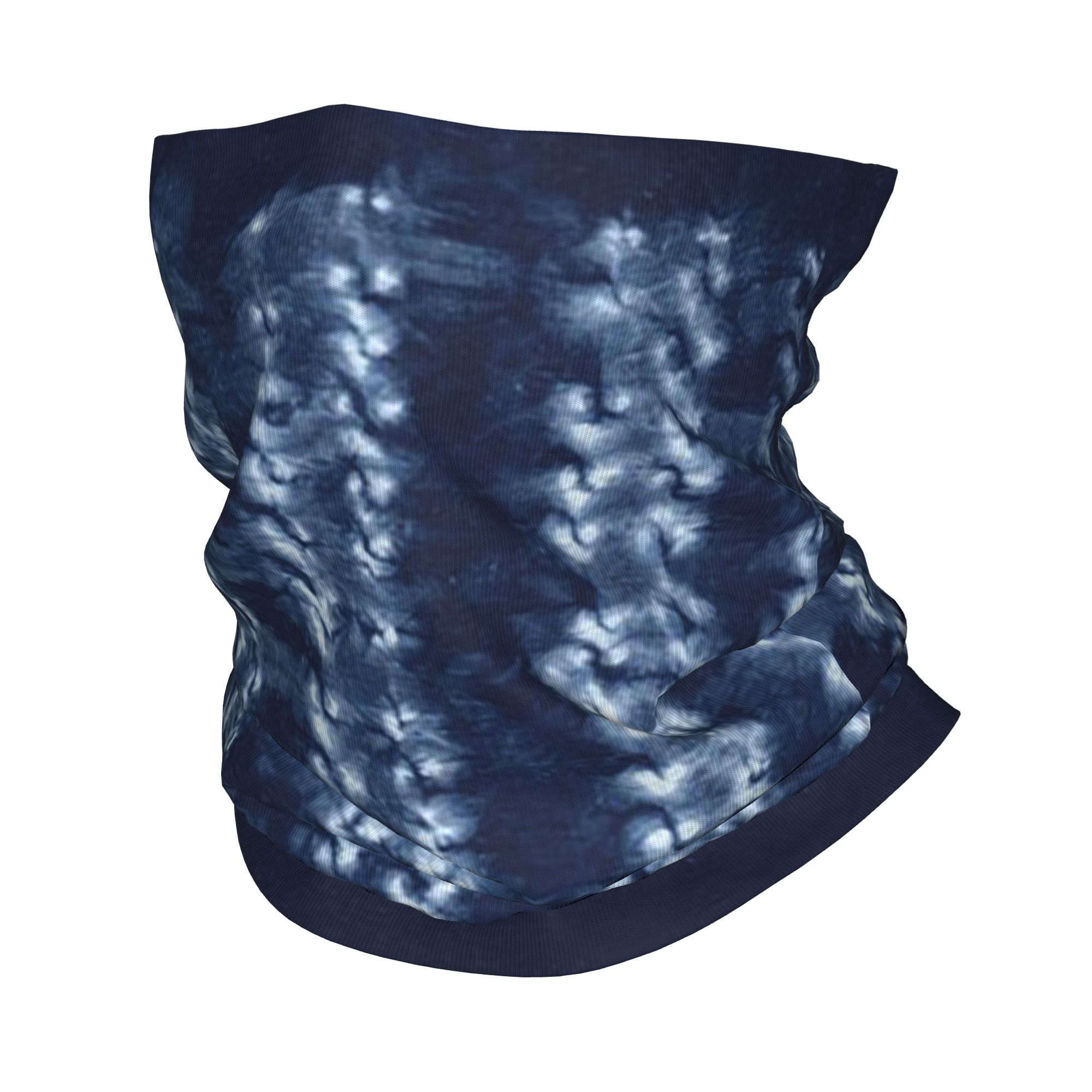 Shibori Tie Dye - Текстильная бандана-платок в стиле индиго-шибори, традиционная