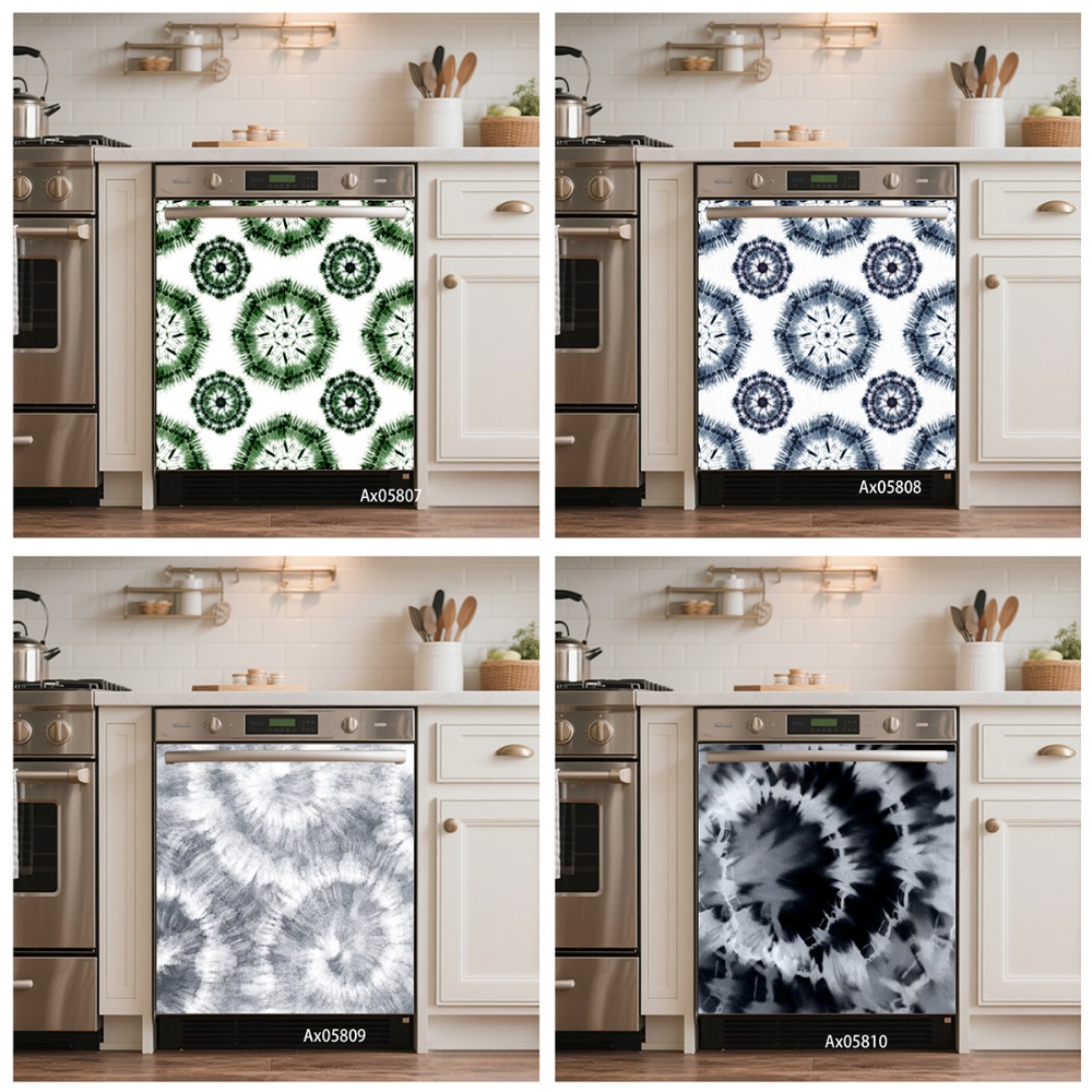 Shibori Tie Dye - Самоклеящаяся пленка-обои в стиле бохо-шибори с