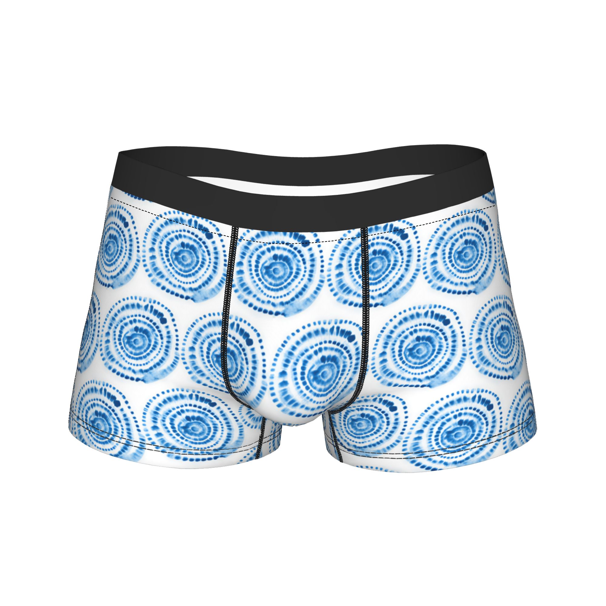 Shibori Tie Dye - Бесшовные мужские трусы-шорты с узором шибори