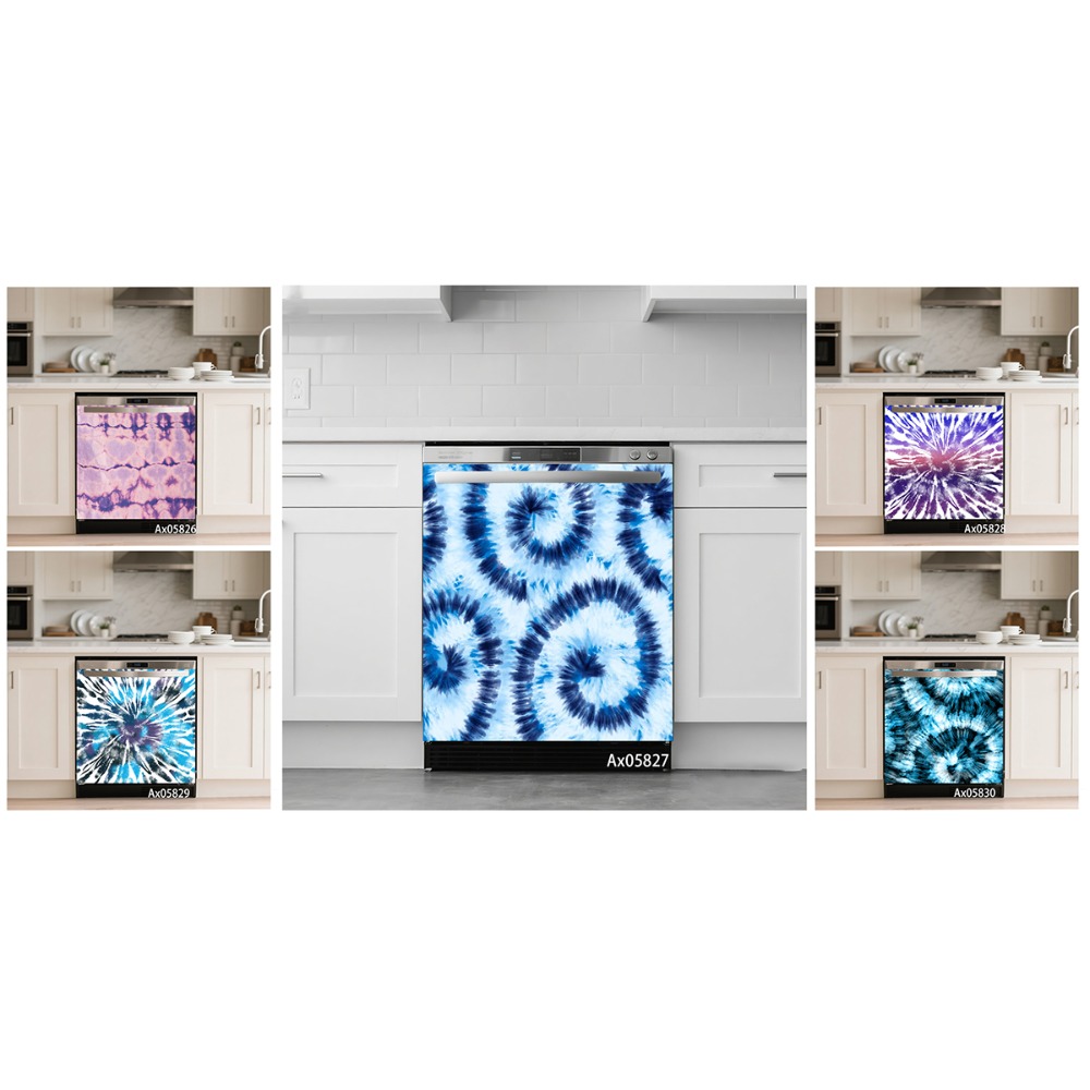 Наклейка на посудомоечную маши – обзор и цена Shibori Tie Dye