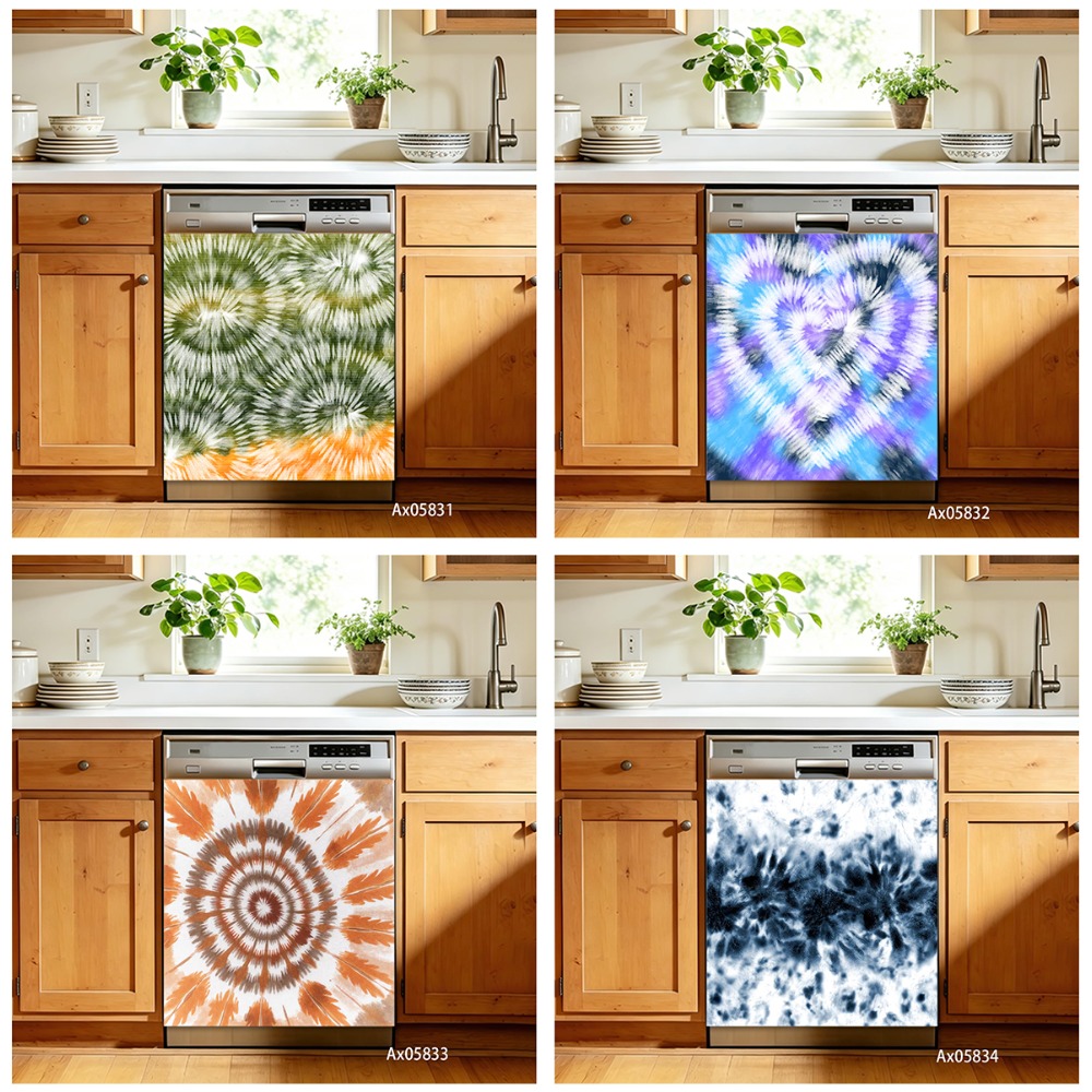 Наклейка на посудомоечную маши – обзор и цена Shibori Tie Dye