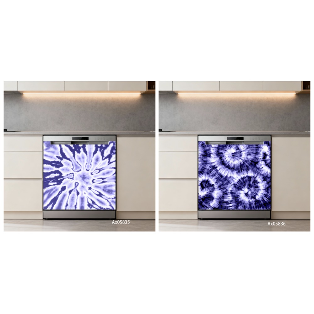 Наклейка на посудомоечную маши – обзор и цена Shibori Tie Dye