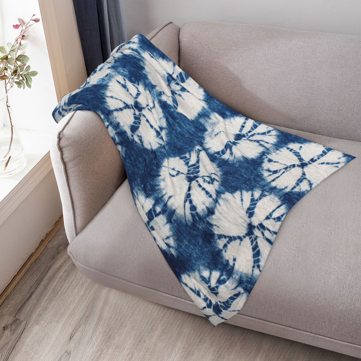 Плед с узором «Шибори», цвет и – обзор и цена Shibori Tie Dye