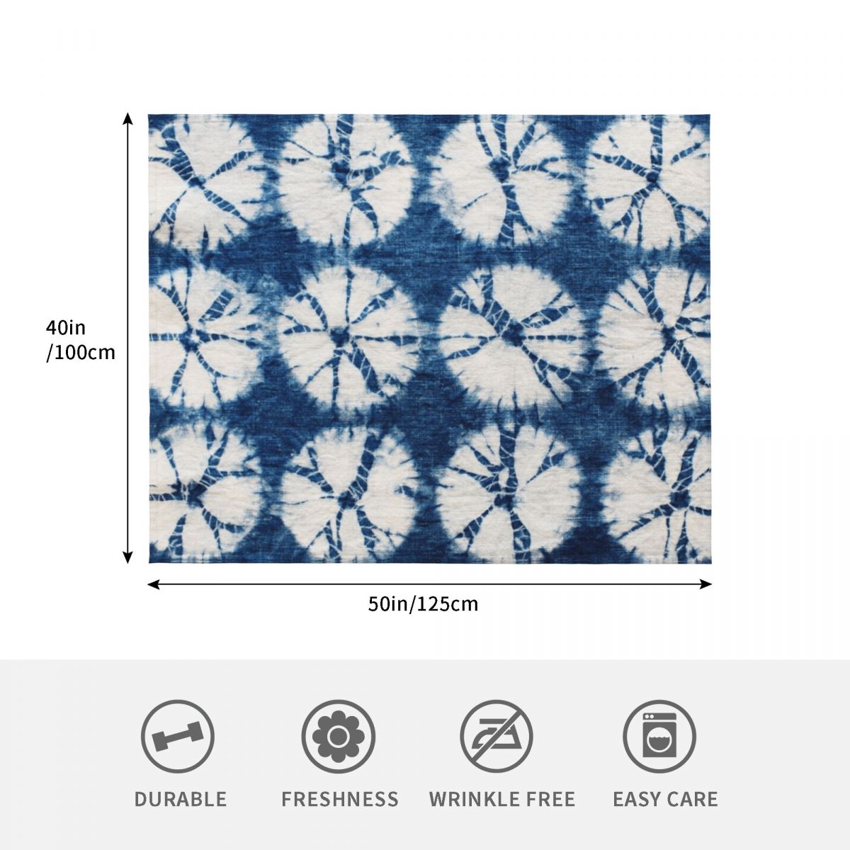 Плед с узором «Шибори», цвет и – обзор и цена Shibori Tie Dye
