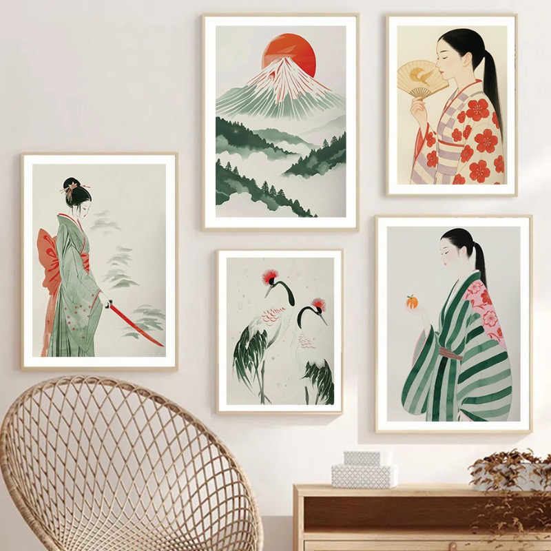 Гора Фудзи и журавль, японский – обзор и цена Japanese Lifestyle Home